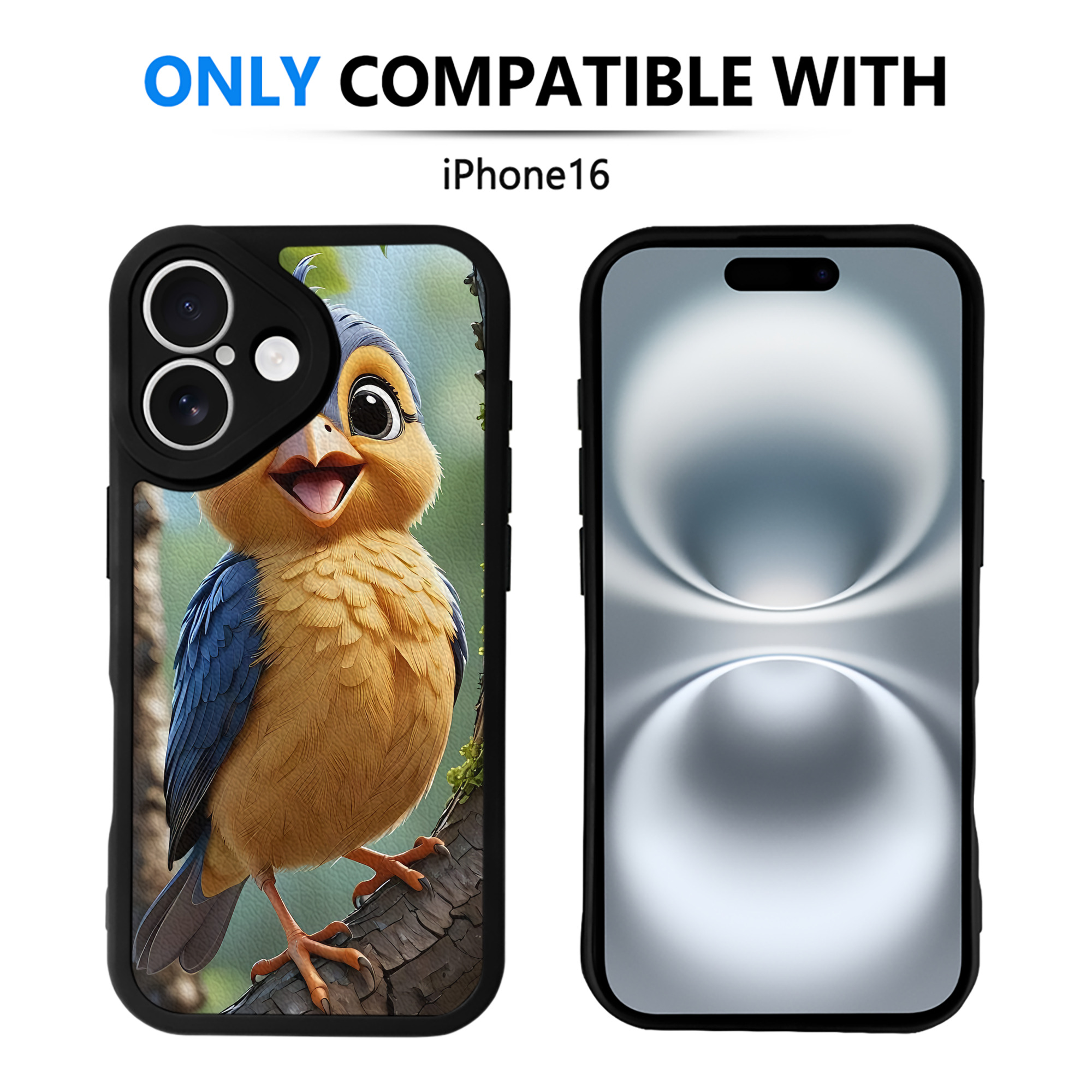 （画像用） Angry Birds アングリーバード 【iPhone 16シリーズ対応】シリコンスマホケース（レザー調） 材質：シリコン